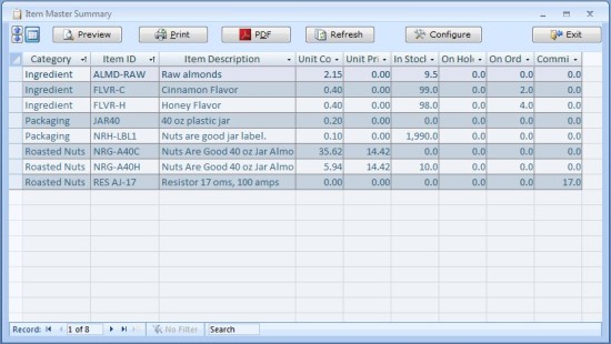 Inventory Software Features