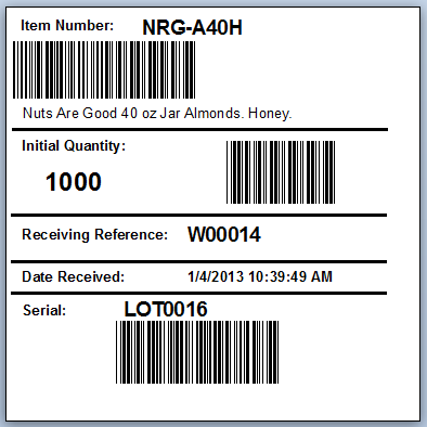 Inventory Label #35B