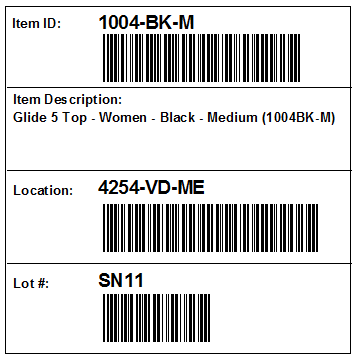 Inventory Labels #35D