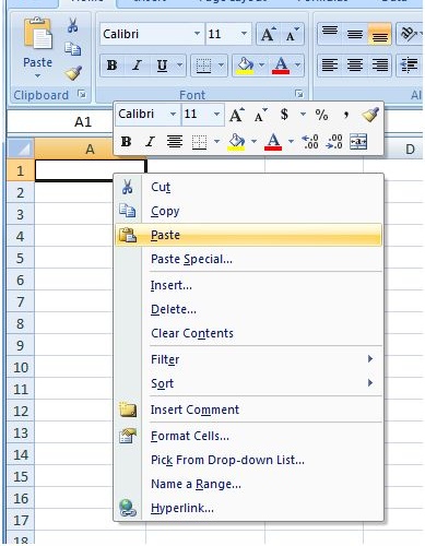 Paste artículo Lista Maestra Data